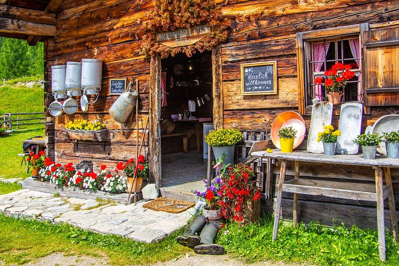 The romantic alpine hut on the Tauernkarleiten by Christa Kramer
