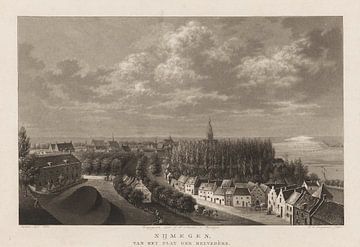 Willem Hendrik Hoogkamer, Ansicht von Nimwegen vom Belvedere aus, 1832