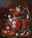 Nature morte avec des fleurs et des fruits, Cornelis de Heem par Des maîtres magistraux Aperçu