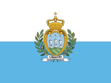 Vlag van San Marino van de-nue-pic
