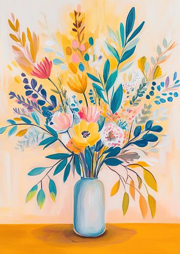 Cheerful Flowers by Eye catching paintings