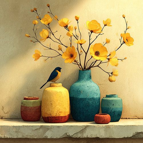 Sunny Perch by Wonderful Art