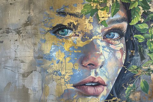 Les yeux sous le bleu d'or