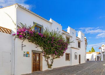De witte huizen van Monsaraz, Portugal van Adelheid Smitt