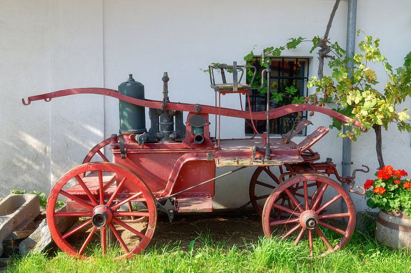 historical fireman's hand pump by Peter Eckert