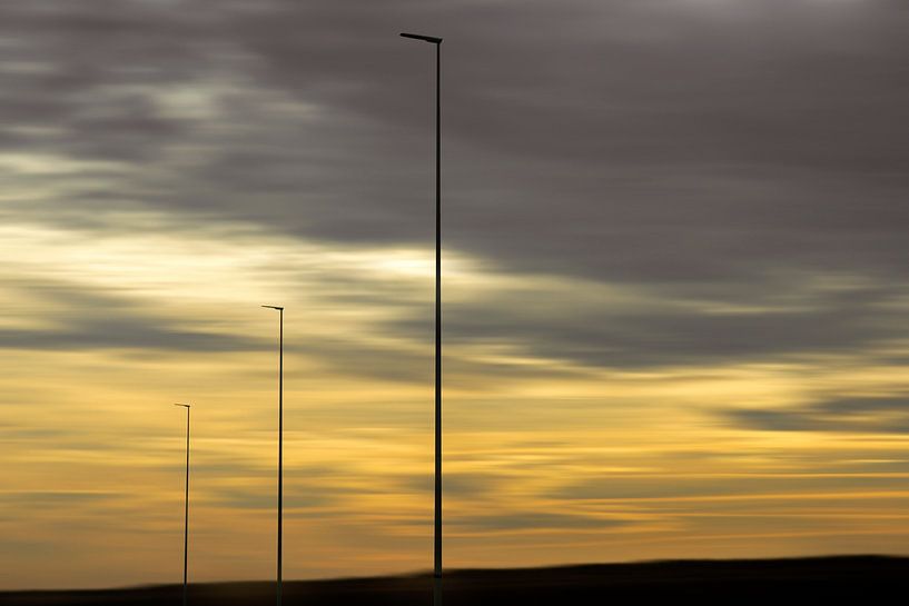 Minimale Landschaft mit Gelb von Mia Art and Photography