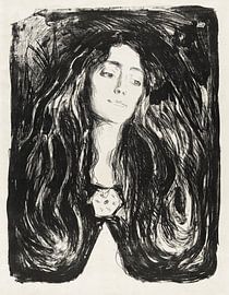 De broche. Eva Mudocci, EDVARD MUNCH, 1903