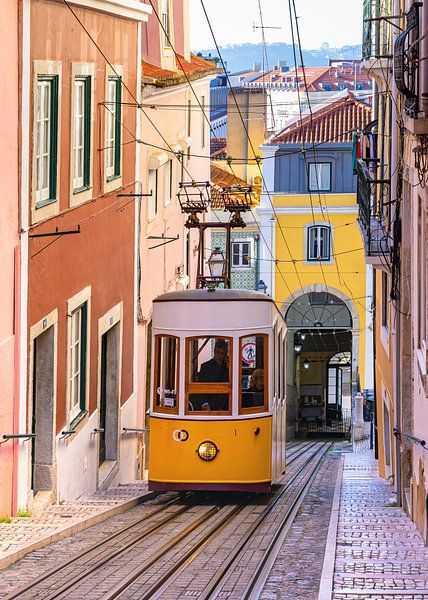 Elevador de Bica, Lisbon, Portugal by Adelheid Smitt