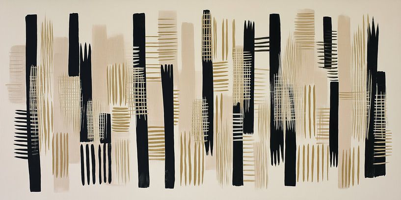 Abstrait en taupe et noir par Bert Nijholt