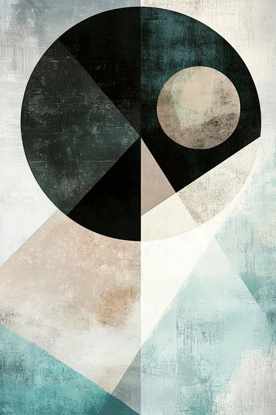 Geometrische Komposition in sanften Tönen von Poster Art Shop