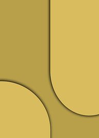 Frieden in Sanft Gold Gelb von Mad Dog Art