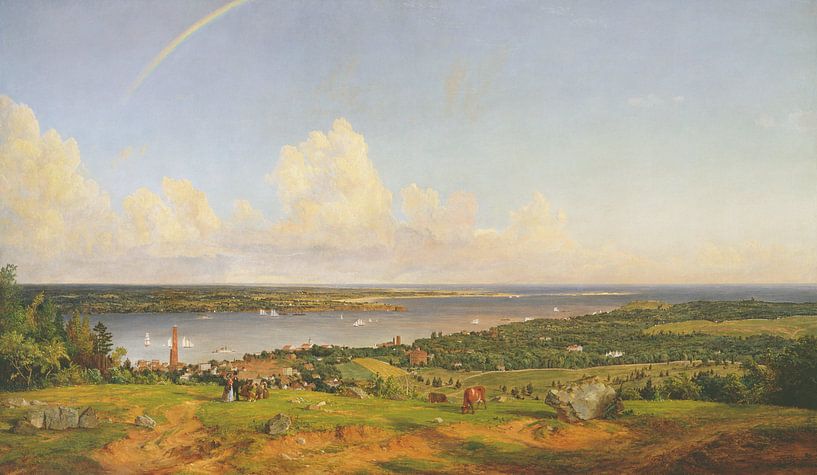 Jasper Francis Cropsey~The Narrows von Staten Island von finemasterpiece
