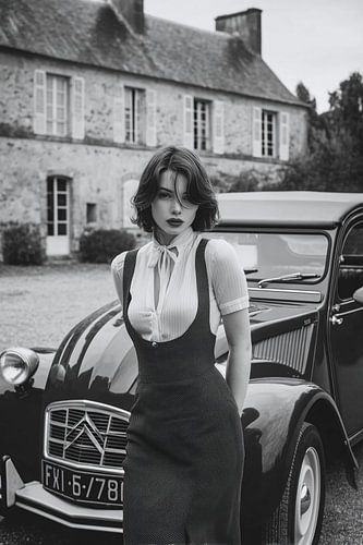 Franse nostalgie tegen een rustieke achtergrond