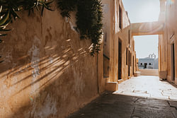 Zonsondergang in Oia Santorini Griekenland