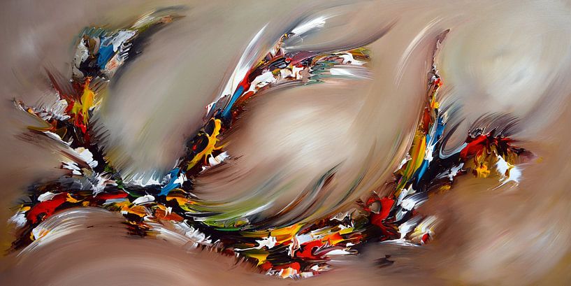 Abstract Flying by Gena Theheartofart