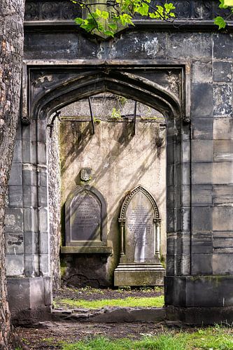 Beautiful ornaments in a derelict cemetery in Scotland by Anouschka Hendriks
