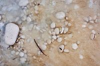 Stones, pebles and rocks on Greek beaches on the island Kefalonia