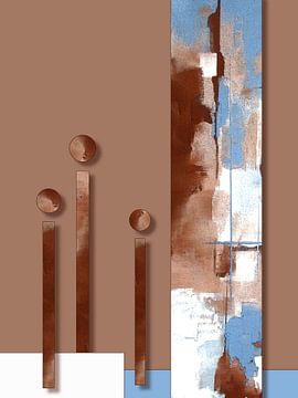 Life lines in shades of brown by Kerstin Franz