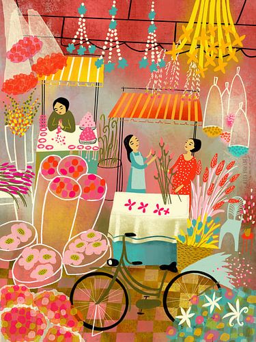 Bloemenmarkt Bangkok