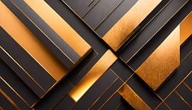 Goud met zwart in kunst