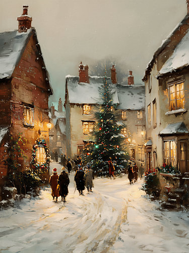 Snowy Christmas Village