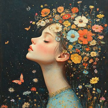 Flowers Head by Eye catching paintings