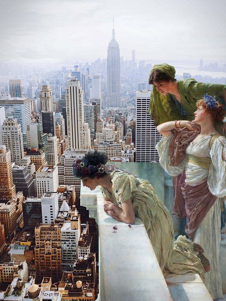 Uitzicht op Manhattan van Dikhotomy