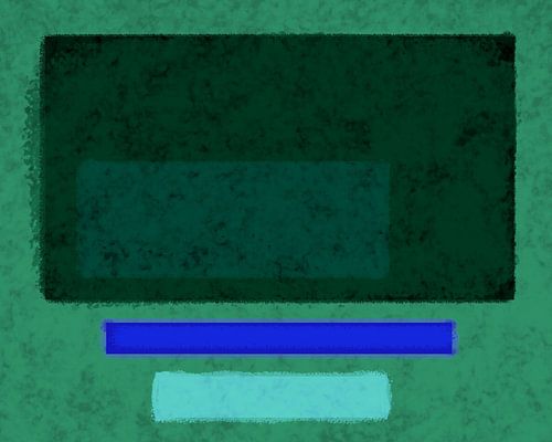 Rothko grün von Rietje Bulthuis