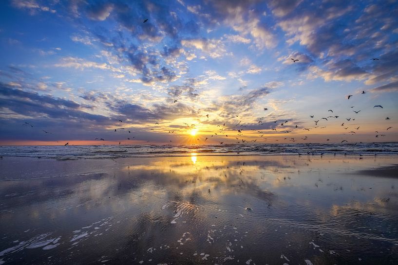 Clouds on the coast by Dirk van Egmond