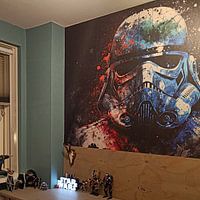 Kundenfoto: Star Wars Stormtrooper Splash von Rene Ladenius Digital Art, auf fototapete