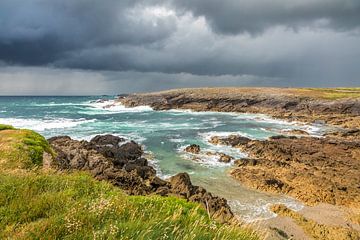 Stormy surf on the Beg er Goalennec peninsula, Quiberon, Brittany