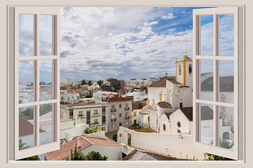 View of Tavira seen from a window by Fotografie Jeronimo