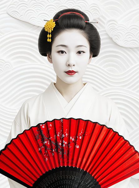 witte geisha van Armin Mumper