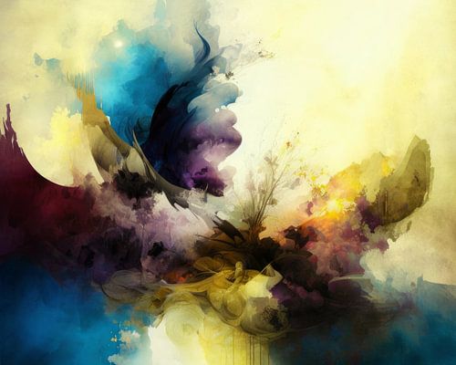 Abstrait contemporain, design de style vivant