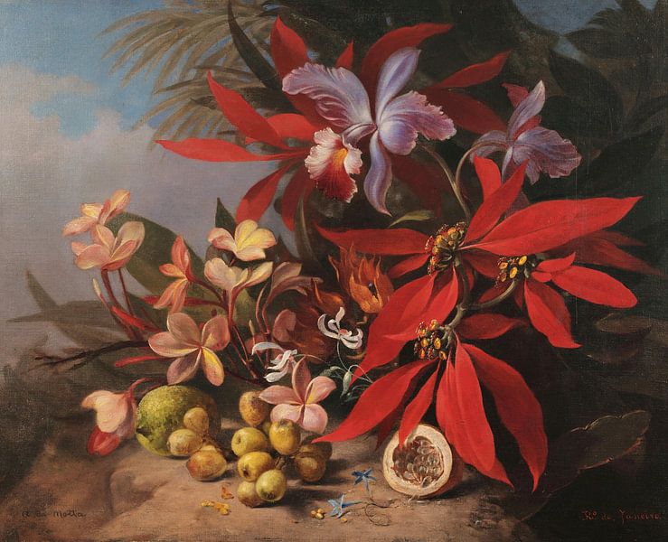 Still Life with Flowers, Agostinho José da Mota by Masterful Masters