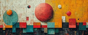 Abstract Kleurrijk | Palette Rebellion van Kunst Kriebels