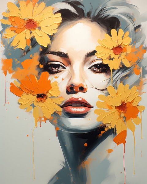 Flora&#039;s Portrait - Die Essenz des Sommers von Eva Lee