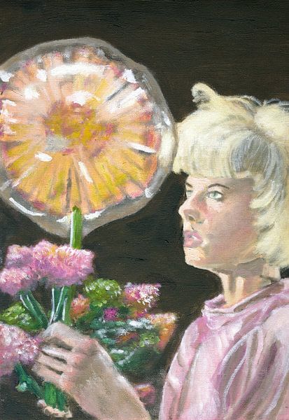 Ballon de fleurs illuminé par Iv