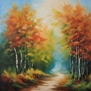 Peinture de découverte de la forêt