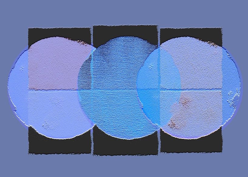 Scandinavian Nature Minimalism Lavender Blue Grey by Mad Dog Art