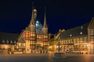 Le célèbre hôtel de ville de Wernigerode, Harz, Saxe-Anhalt, Allemagne. par Henk Meijer Photography Aperçu