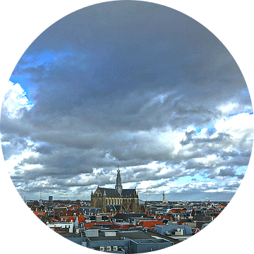 View of Haarlem from V&D (2016) van Eric Oudendijk