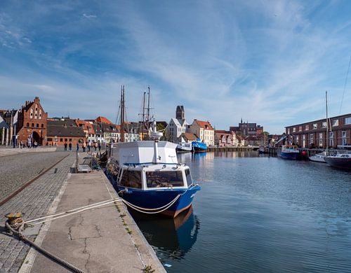 Oude haven van Wismar aan de Oostzee