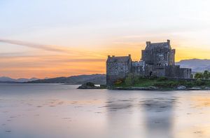 Abendglühen im Schloss Eilean Donan