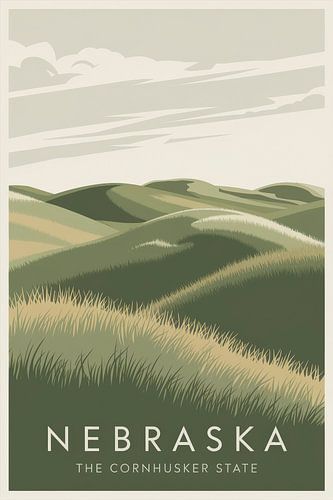 Nebraska Vintage Reisposter