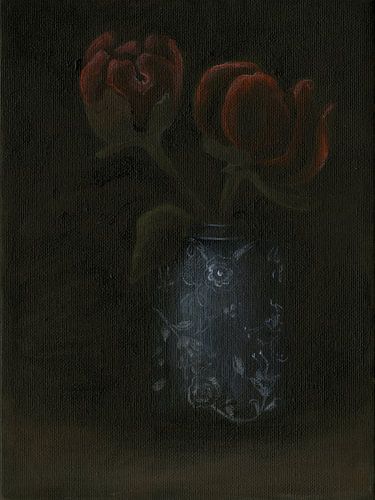 Stilleven met Pioenroos, Paeonia