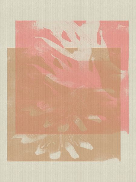 Romantic organic shapes. Modern abstract minimalist painting by Dina Dankers