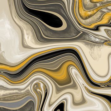 Abstrakte Kunst - Fluid Painting Sandwüste von Patricia Piotrak