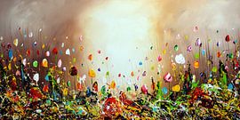 Colorful Flowers by Gena Theheartofart