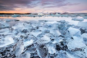 Jokulsarlon glacier lagoon van Jurjen Veerman